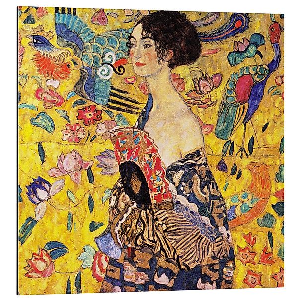 Posterlounge Wandbild Dame mit Fächer, Gustav günstig online kaufen