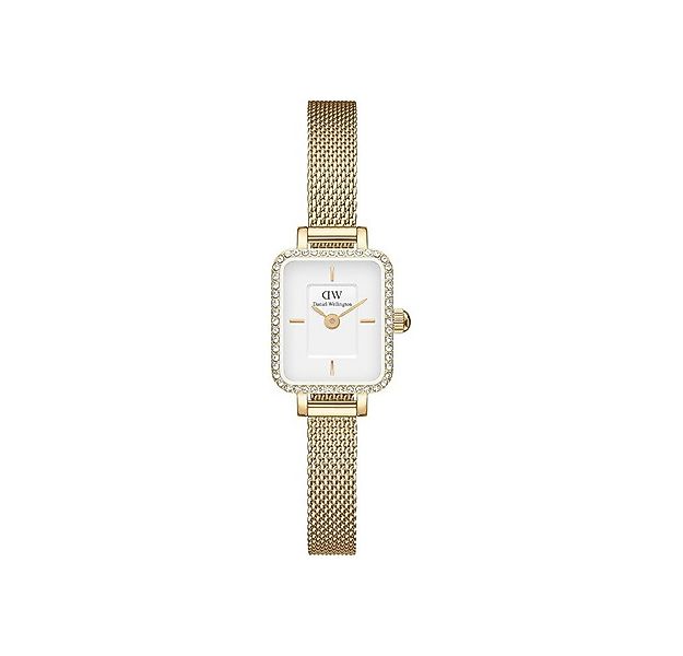 Daniel Wellington Quarzuhr Daniel Wellington Quadro Mini Lumine Bezel Gold, günstig online kaufen