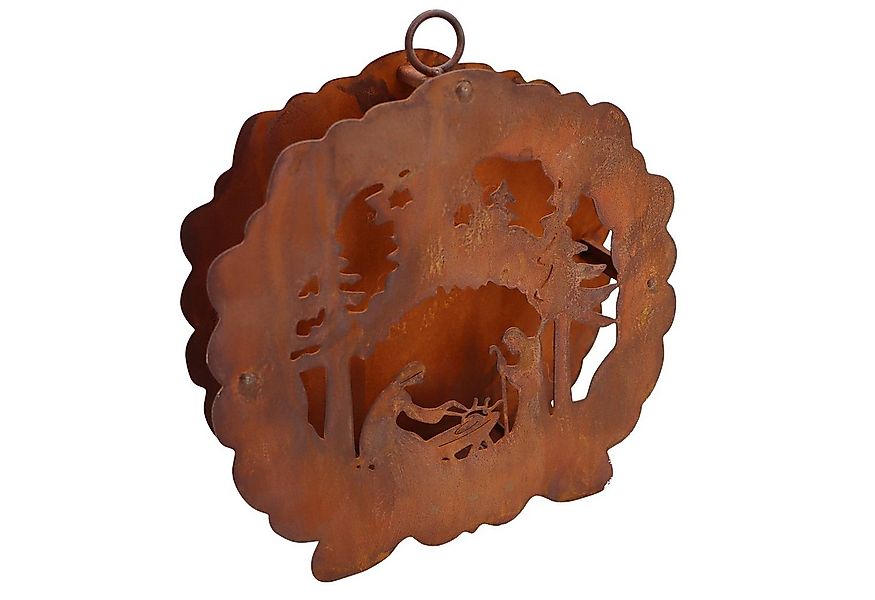 Rostikal Krippe Teelichthalter Weihnachten Weihnachtsdeko (1-tlg), Echter R günstig online kaufen