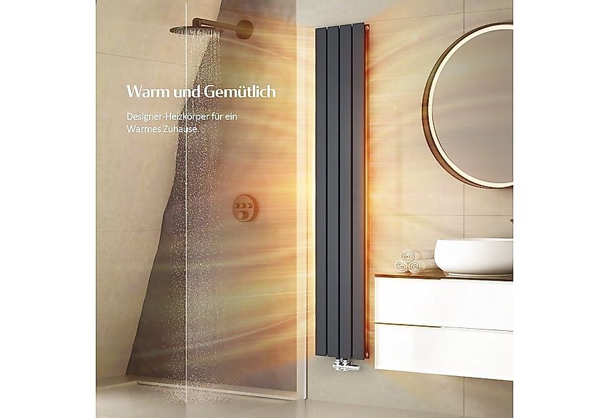 EMKE Heizkörper 160x46cm Flach Heizkörper Design Paneelheizkörper, Vertikal günstig online kaufen