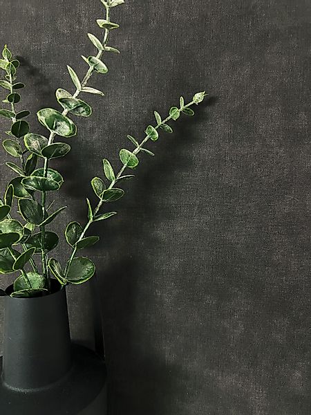 Newroom Vliestapete, Schwarz Tapete Modern Unifarbe günstig online kaufen