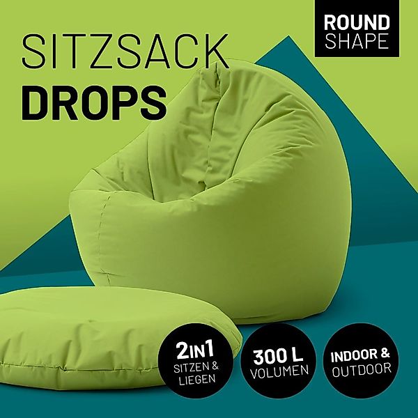 Lumaland Sitzsack In-& Outdoor Sitzkissen Bean günstig online kaufen