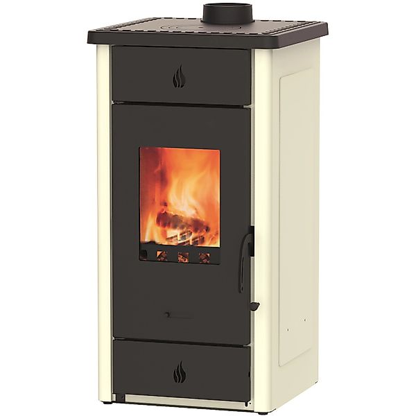 Wamsler Luke Kaminofen Stahl Weiß-Glänzend 8 kW günstig online kaufen