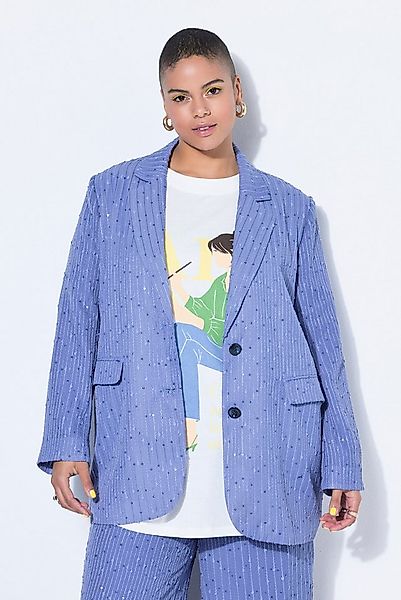 Studio Untold Blusenblazer Blazer oversized Pailletten-Streifen günstig online kaufen