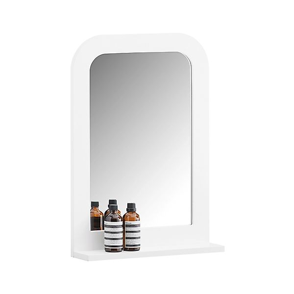 SoBuy Spiegel Wandspiegel Badspiegel mit Ablage Weiß BHT ca. 38x54x9cm BZR1 günstig online kaufen