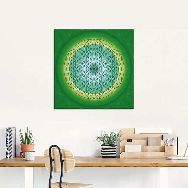 Artland Glasbild »Blume des Lebens 3«, Muster, (1 St.), in verschiedenen Gr günstig online kaufen