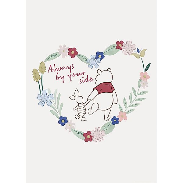 Komar Wandbild Disney Winnie the Pooh Always by Your Side 50 cm x 70 cm Bun günstig online kaufen