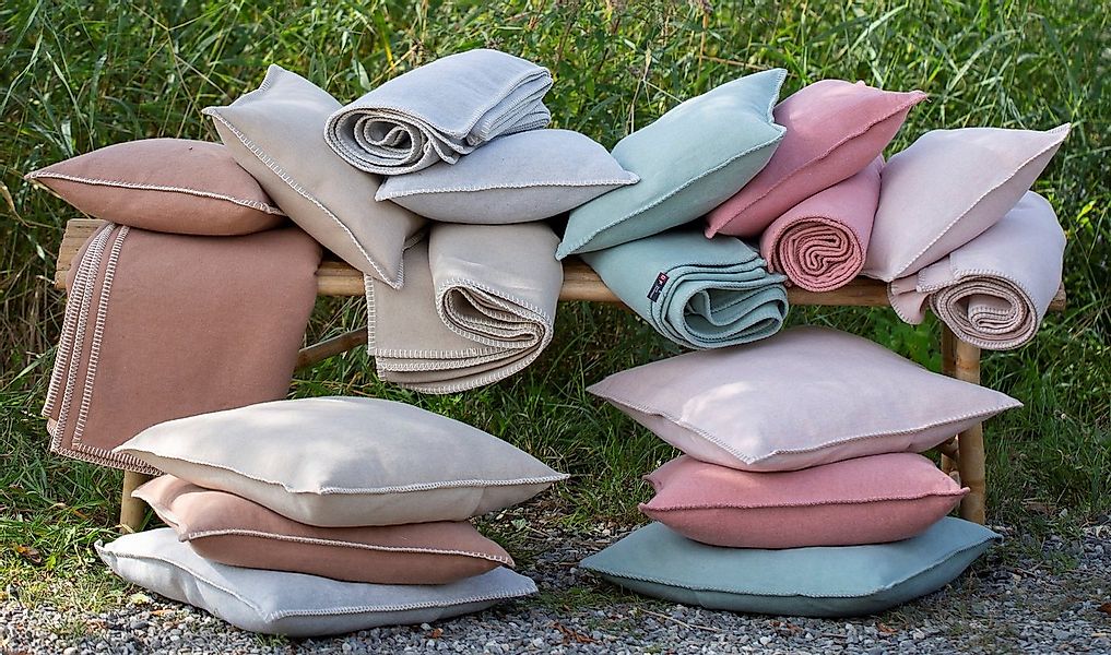 DAVID FUSSENEGGER Kissenbezug Kissenhülle Sylt 'Uni', Flanell günstig online kaufen