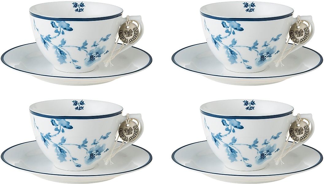 LAURA ASHLEY BLUEPRINT COLLECTABLES Cappuccinotasse »China Rose«, (Set, 8 t günstig online kaufen