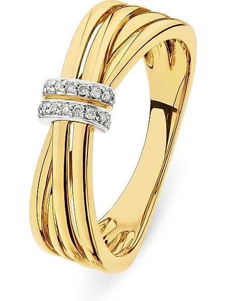 CHRIST Diamantring CHRIST Damen-Damenring 585er Gelbgold 18 Diamant günstig online kaufen