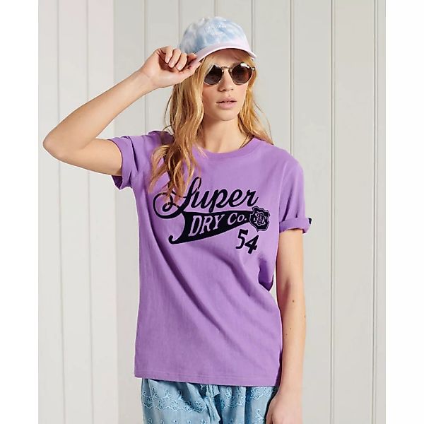 Superdry Collegiate Cali State Kurzarm T-shirt M Fluro Purple günstig online kaufen
