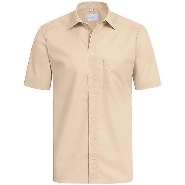 GREIFF Kurzarmhemd Greiff Corporate Hemd BASIC Herren OEKO TEX® Beige günstig online kaufen