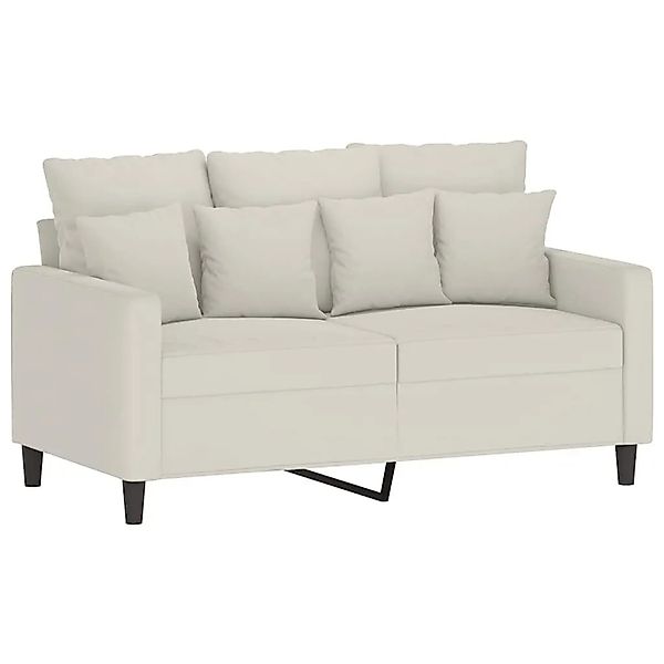 vidaXL 2-Sitzer-Sofa Creme 120 cm Samt 359301 günstig online kaufen
