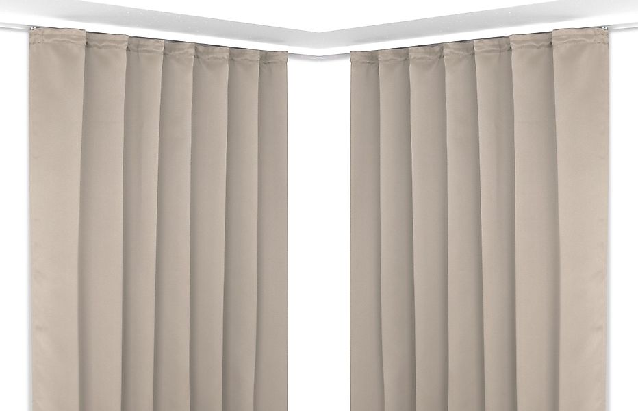 Beautex Verdunkelungsvorhang 2er Set Verdunkelungsgardine mit günstig online kaufen