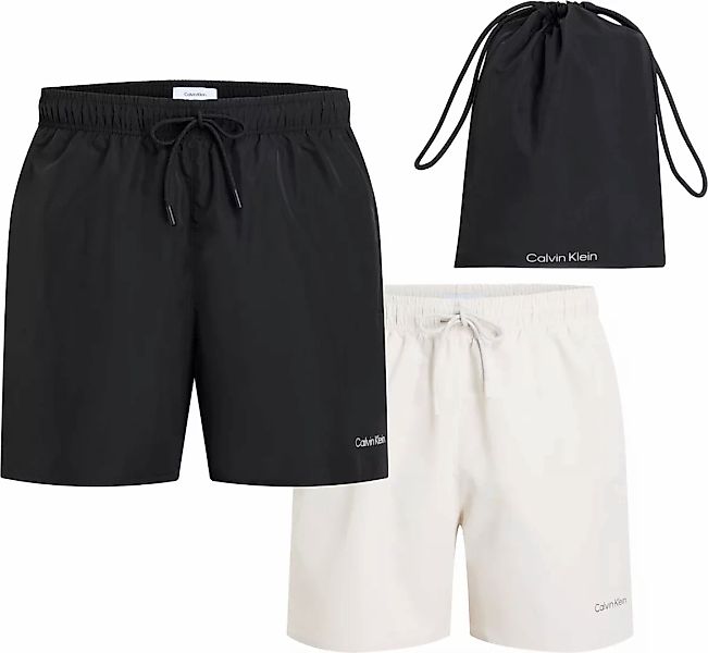 Calvin Klein Swimwear Badeshorts, (Packung, 2 St., 2er-Pack), mit Logo günstig online kaufen