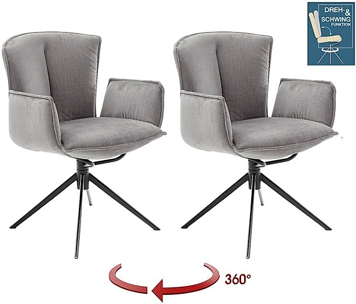MCA furniture 4-Fußstuhl »NALON Esszimmerstuhl (2er Set) - Stuhl«, (Set), 2 günstig online kaufen