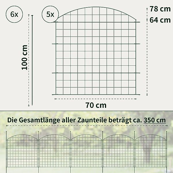 VERDOBA Zaun Teichzaun Gartenzaun Hundezaun - günstig online kaufen