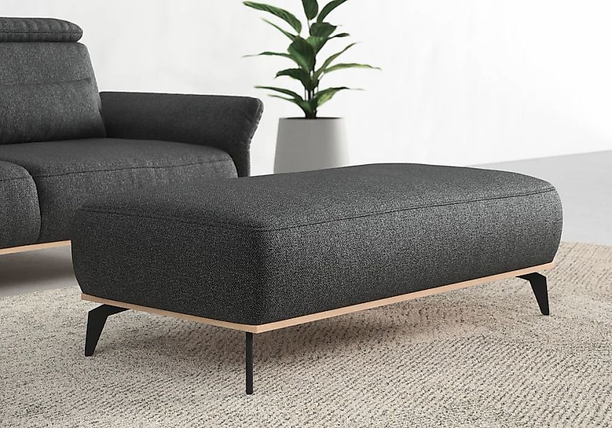 Home affaire Polsterhocker "Fjord" Mit einem Holzrahmen in Buche massiv eic günstig online kaufen