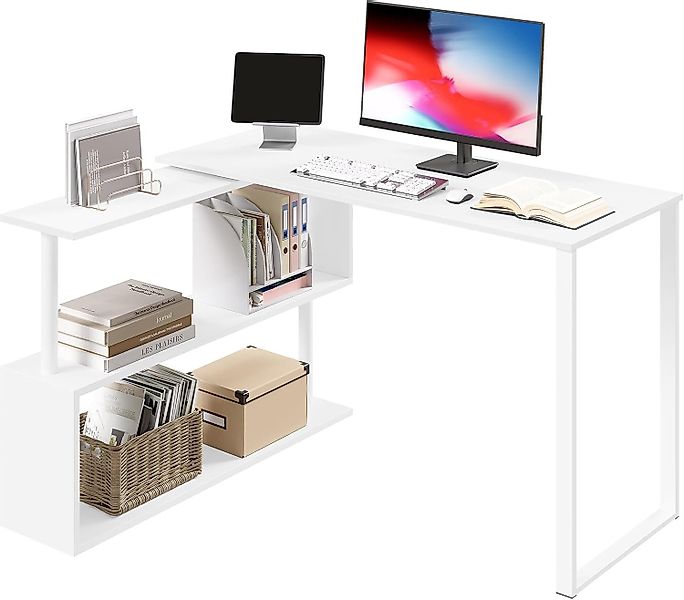 Woltu Schreibtisch (1-St), Bürotisch mit Ablagen, günstig online kaufen