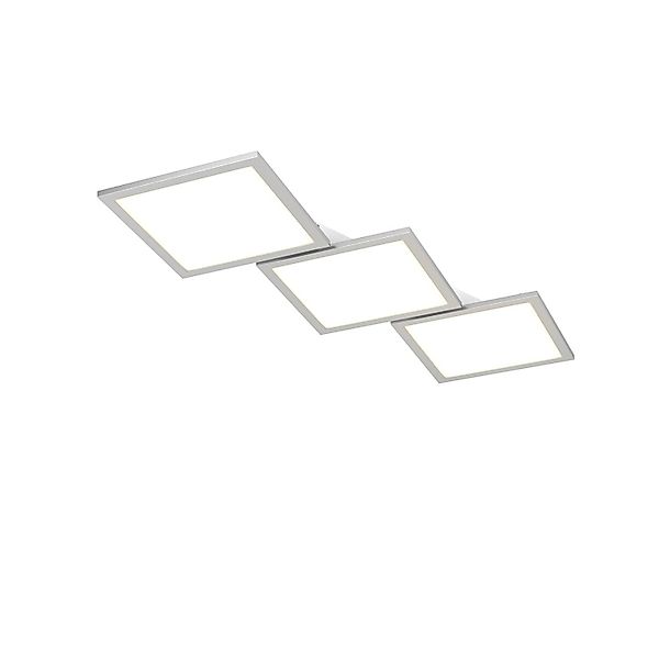 Lucande LED Deckenleuchte Ilira 9956031 Dimmbar mit Leselampe Modern in Alu günstig online kaufen