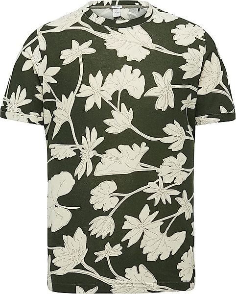 Cast Iron T Shirt Blumen Dunkelgrün - Größe XXL günstig online kaufen