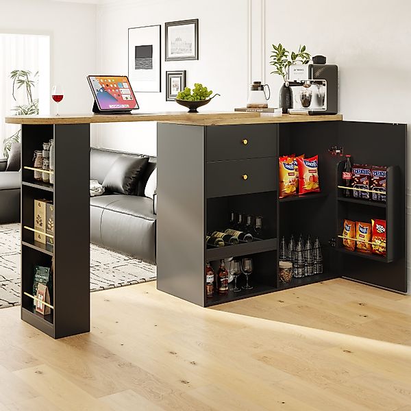 HAUSS SPOLE Bartisch 360° drehbare Essbar günstig online kaufen