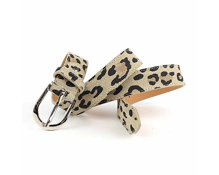 ITALYSHOP24 Ledergürtel Made in Italy Damen Gürtel Leo Muster Hüfte Taillen günstig online kaufen