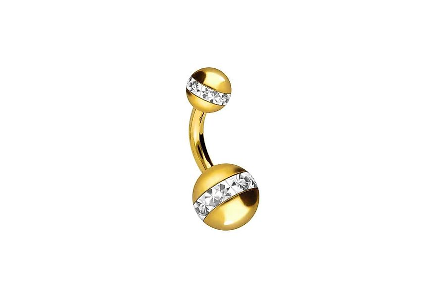 PIERCINGLINE Bauchnabelpiercing Chirurgenstahl Mini Bananabell EPOXY-RING-K günstig online kaufen