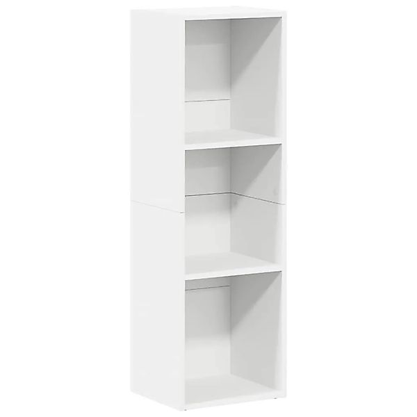 vidaXL Bücherregal/TV-Schrank Weiß 36x30x114 cm Holzwerkstoff 800135 günstig online kaufen