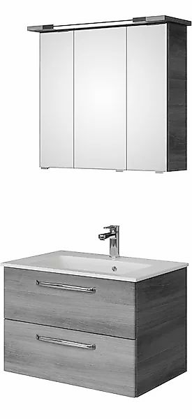 Saphir Badmöbel-Set »Trentino 2-tlg. Mineralmarmor-Waschtisch,Spiegelschran günstig online kaufen