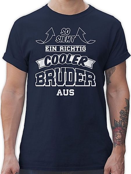 Shirtracer T-Shirt So sieht ein richtig cooler Bruder aus Pfeile Bruder günstig online kaufen