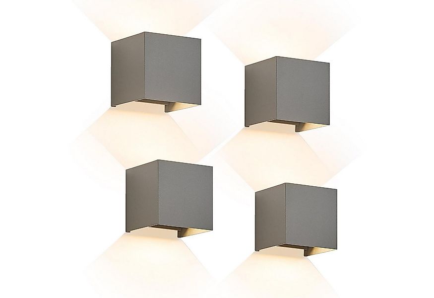 Nettlife LED Wandleuchte LED Wandleuchten Aussen Warmweiß Wandlampe, Außen, günstig online kaufen