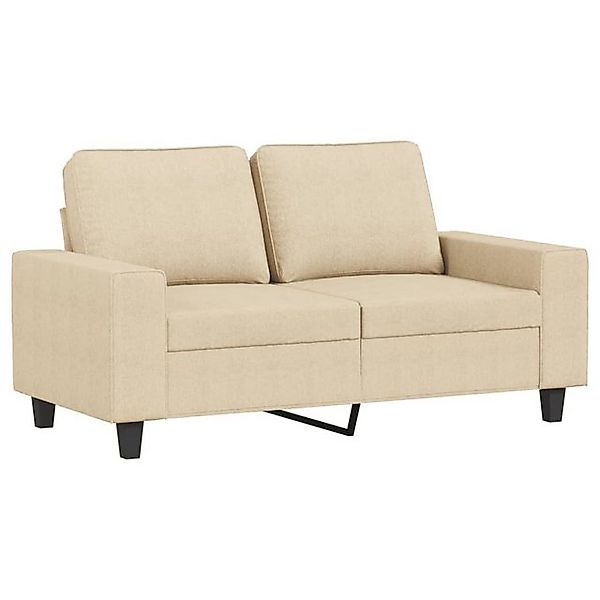 vidaXL Sofa, 2-Sitzer-Sofa Creme 120 cm Stoff günstig online kaufen