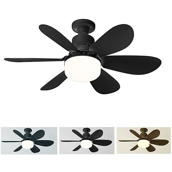 JOYOLEDER Deckenventilator LED-Lüfterlampe, 40 W, Timer, günstig online kaufen