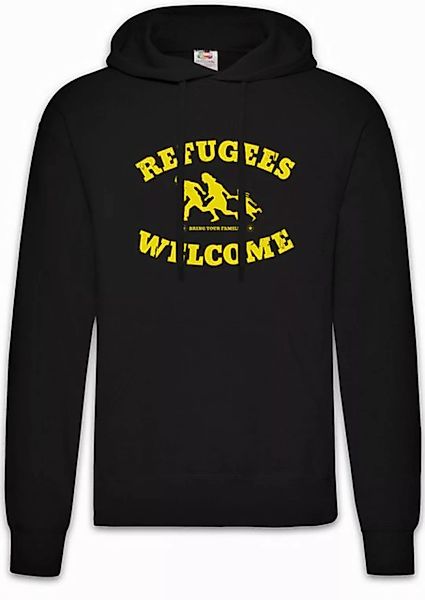 Urban Backwoods Hoodie Refugees Welcome Herren Hoodie Demo Pro Willkommen F günstig online kaufen