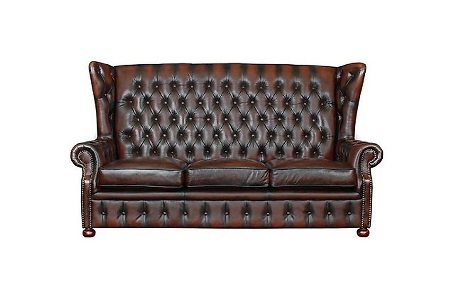 Salottini Sofa 3er Sofa Chesterfield 3-Sitzer Couch Nora Deluxe Garnitur, V günstig online kaufen