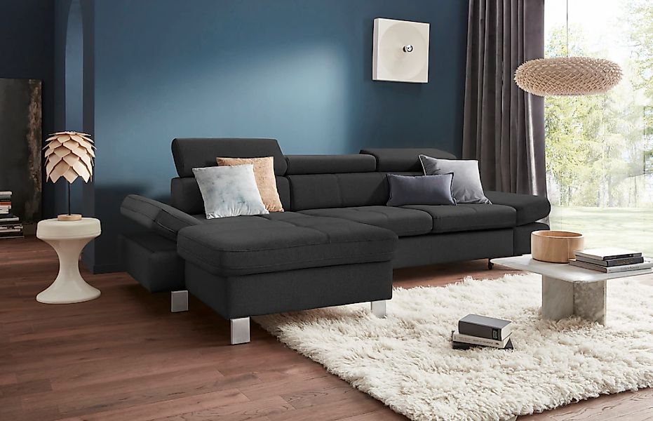 exxpo - sofa fashion Ecksofa "Fiji, hochwertige Detailverarbeitung, Breite günstig online kaufen