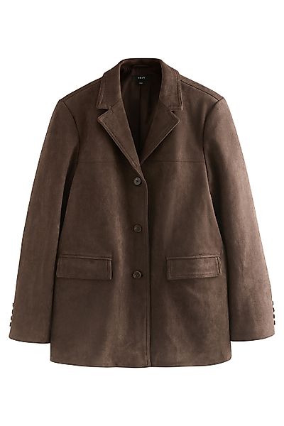 Next Lederjacke Jacke aus Velourskunstleder, Kurzgröße günstig online kaufen