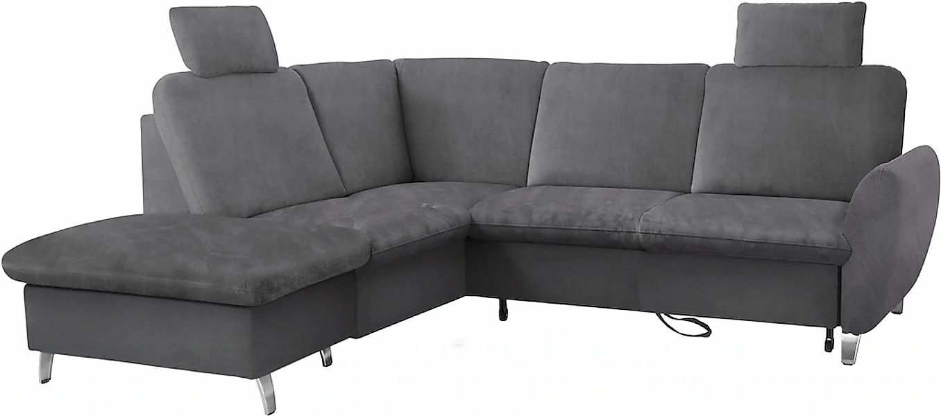 sit&more Ecksofa »Daytona L-Form«, mit Federkern, zwei Kopfstützen und wahl günstig online kaufen