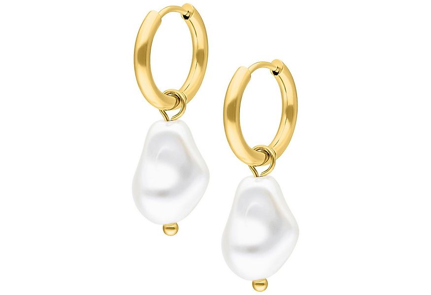 Wildcat Paar Ohrhänger Baroque Pearl Hoops, wasserfest, langlebig, hautvert günstig online kaufen