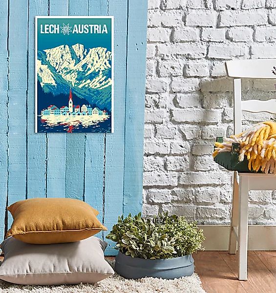 queence Metallbild »Lech« Berge & Alpenbilder 1 Stk. tlg. Stahlschilder günstig online kaufen