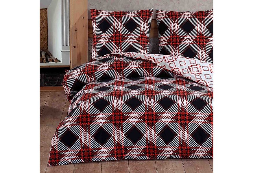 Buymax Bettwäsche, Biber, 3 teilig, 200x200 cm Flanell 100% Baumwolle Winte günstig online kaufen