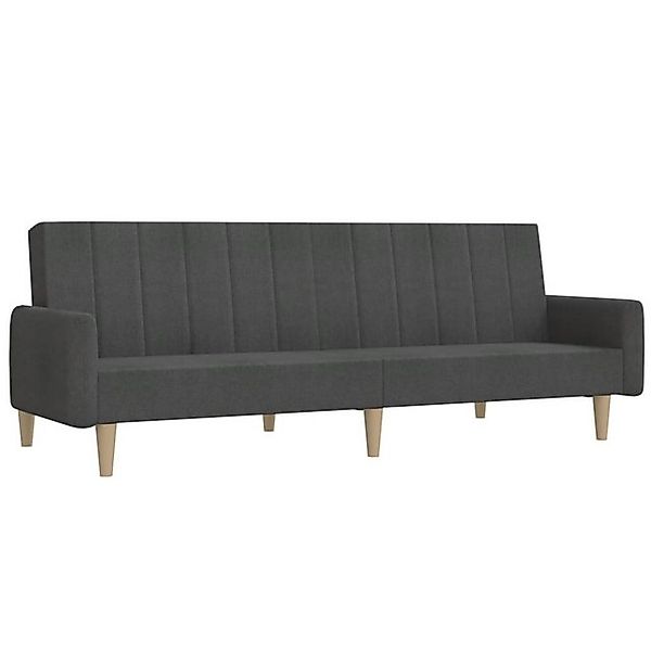 vidaXL Sofa Schlafsofa 2-Sitzer Dunkelgrau Stoff günstig online kaufen