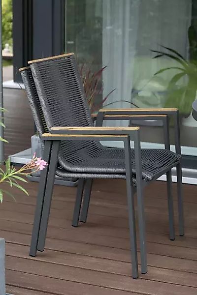 Gartenmöbelset Diningsessel Alicante mit Tisch Malaga 200x90cm günstig online kaufen