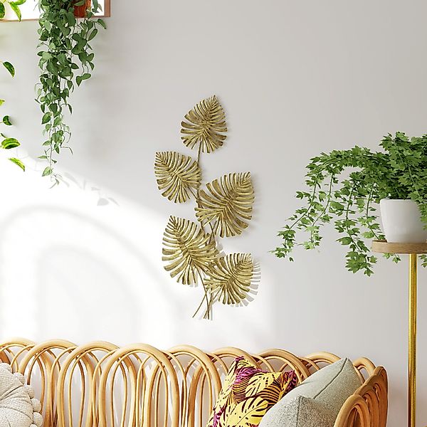 HOMCOM Wandbild Wanddeko Metallbild Wandskulptur mit günstig online kaufen