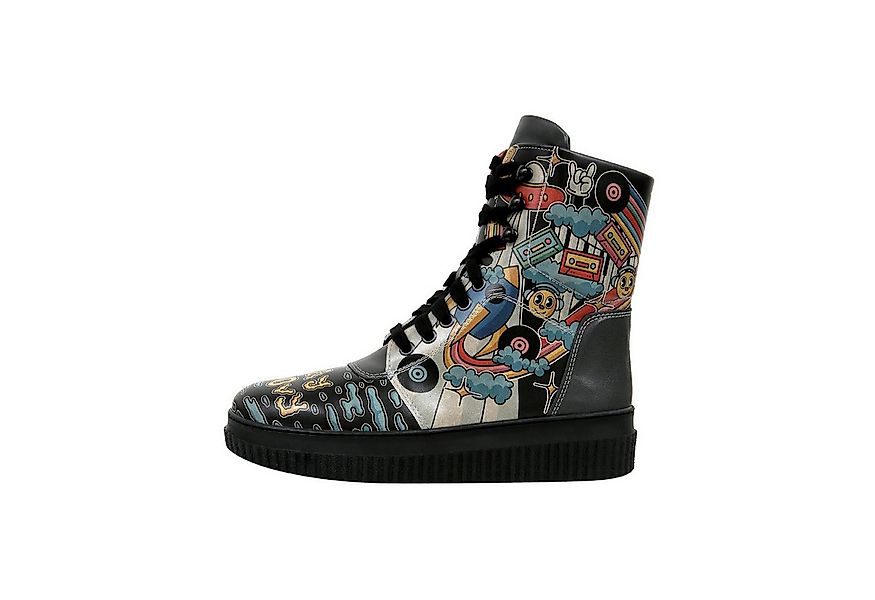 DOGO Future High Top Boots Stay Groovy Damen Stiefeletten Schnürboots Handg günstig online kaufen