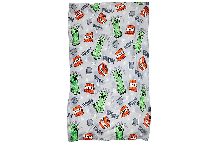 Wohndecke Minecraft Creeper Flanell Fleecedecke Kuscheldecke 180x200 cm, Mi günstig online kaufen