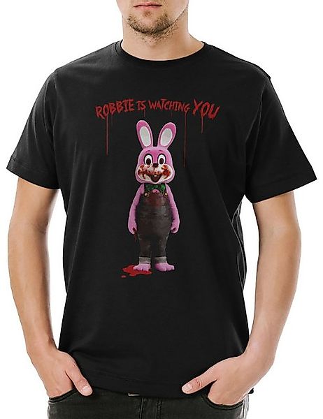 Urban Backwoods Print-Shirt Robbie The Evil Rabbit Herren T-Shirt Silent Ho günstig online kaufen