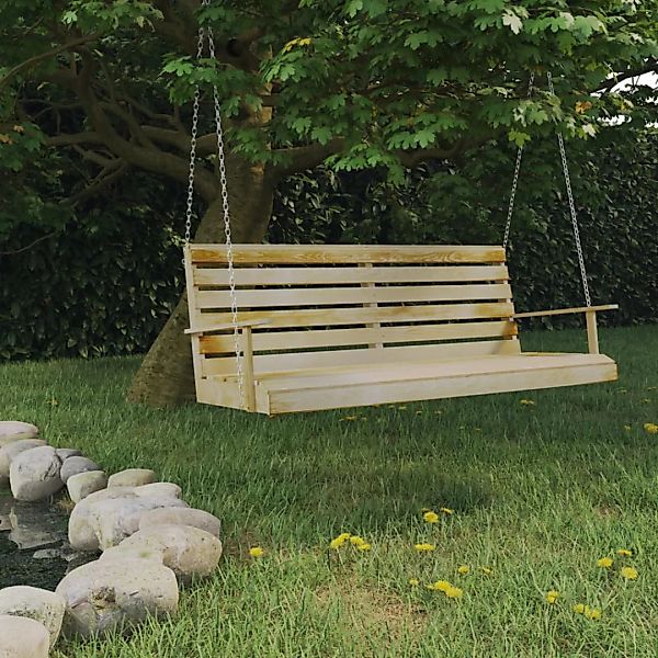 vidaXL Hollywoodschaukel Schaukelbank Imprägniertes Kiefernholz 155x65x60 günstig online kaufen
