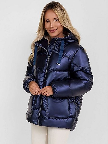 Respect Winterjacke Kurze Steppjacke mit Kapuze und Druckknopftaschen (XS-X günstig online kaufen